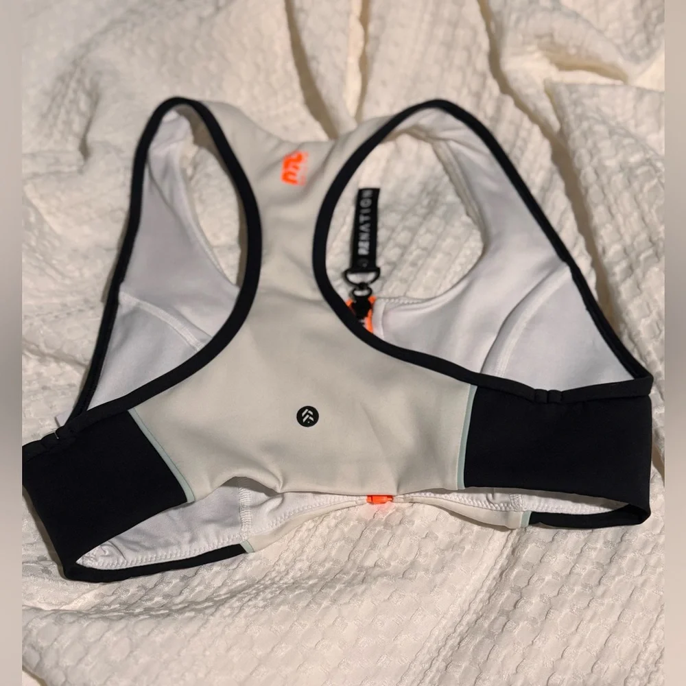 PE NATION Women's Black and White Sports Bra Brand New With Tags Size S - Picture 3 of 3